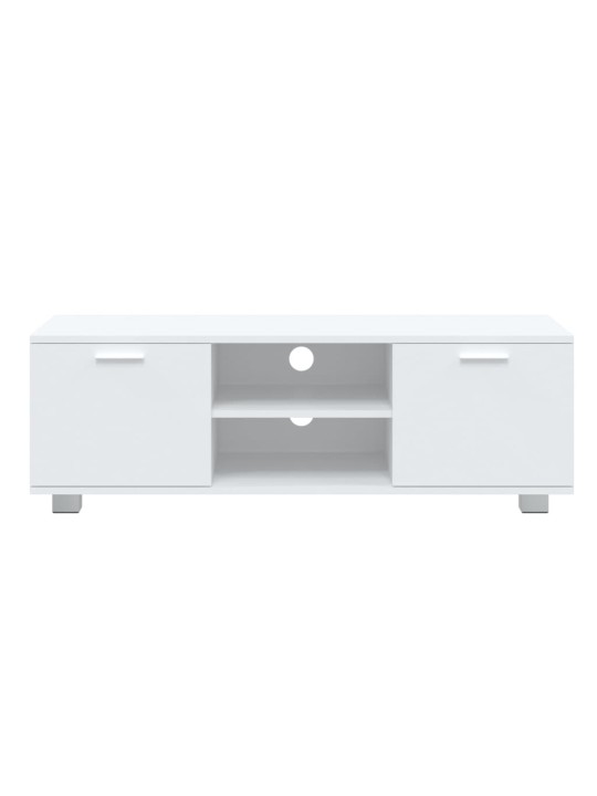 Tv skapītis, balts, 120x40,5x35 cm, inženierijas koks