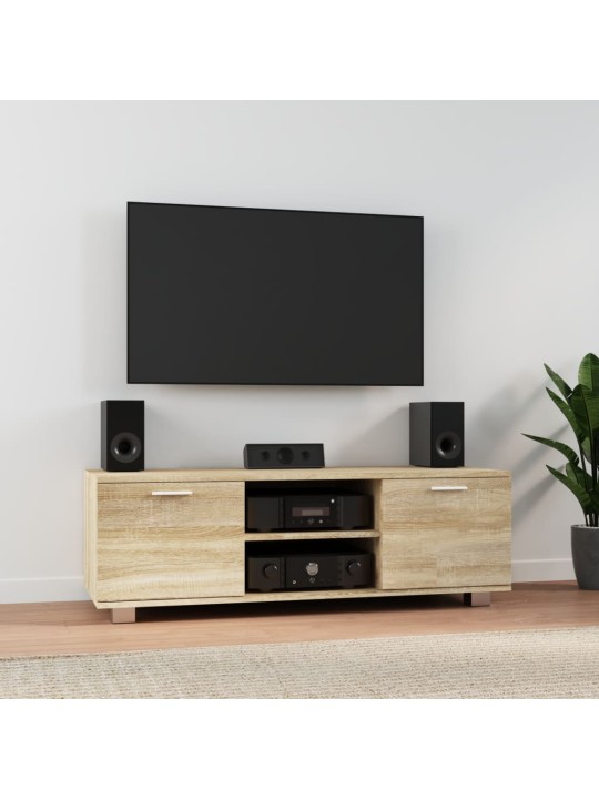 Tv skapītis, sonomas ozola, 120x40,5x35 cm, inženierijas koks