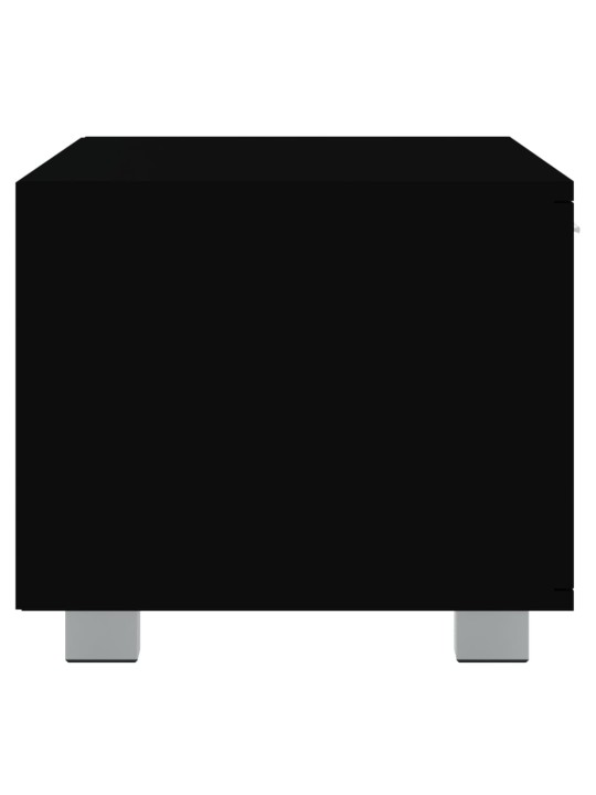 Tv skapītis, 120x40,5x35 cm, melns inženierijas koks