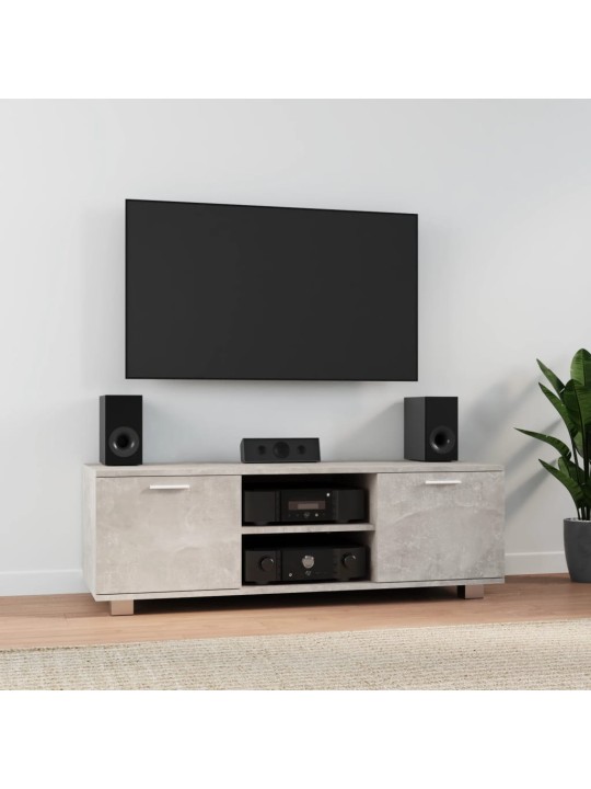 Tv skapītis, betona pelēks, 120x40,5x35 cm, inženierijas koks