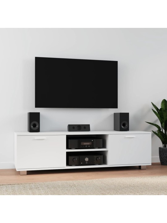 Tv skapītis, balts, 140x40,5x35 cm, inženierijas koks