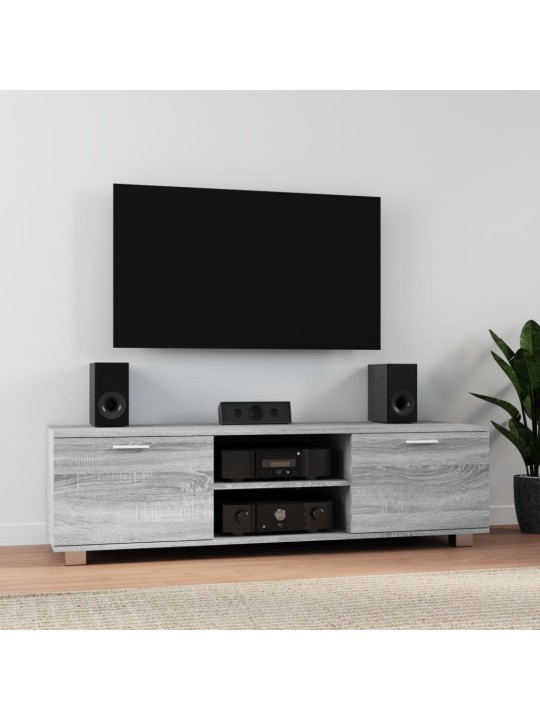Tv skapītis, pelēks, 140x40,5x35 cm, inženierijas koks