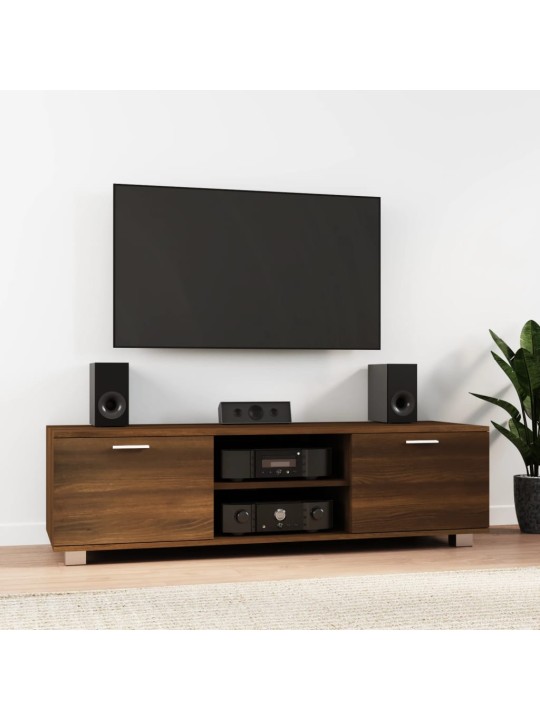 Tv skapītis, brūna ozolkoka, 140x40,5x35 cm, inženierijas koks