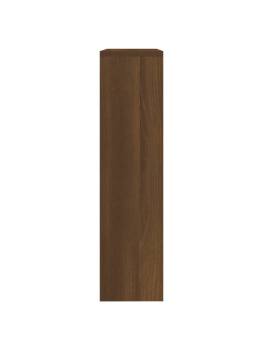 Apavu plaukts ar spoguli, 2 nodalījumi, ozolkoka, 63x17x67 cm