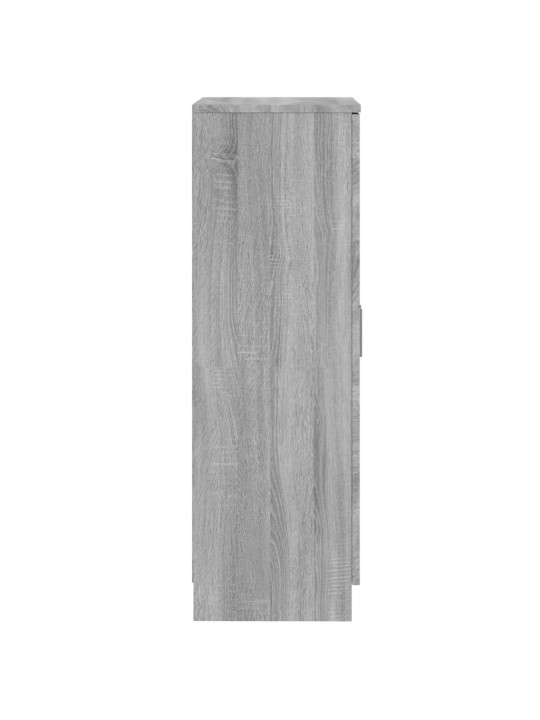 Apavu plaukts, 55x35x108 cm, pelēka koka krāsa, koks