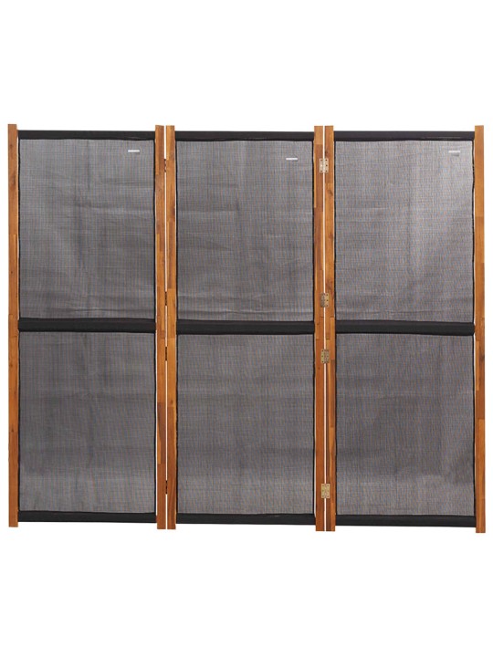 3-paneļu istabas aizslietnis, 210x180 cm, melns