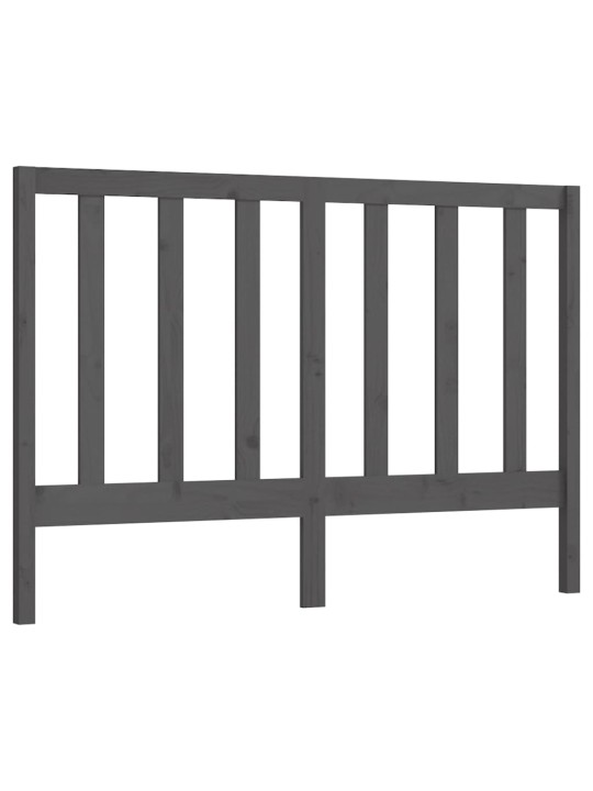 Gultas galvgalis, pelēks, 156x4x100 cm, priedes masīvkoks