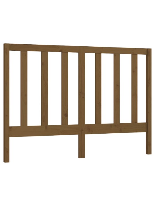 Gultas galvgalis, medus brūns, 156x4x100 cm, priedes masīvkoks