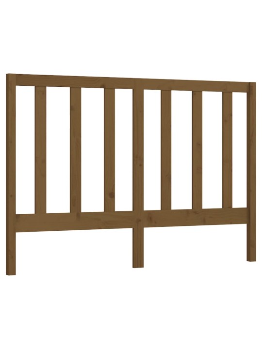 Gultas galvgalis, medus brūns, 166x4x100 cm, priedes masīvkoks