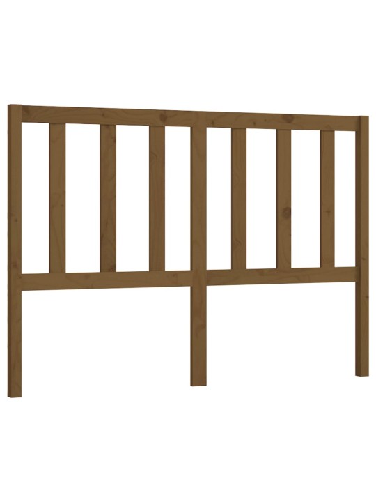 Gultas galvgalis, medus brūns, 126x4x100 cm, priedes masīvkoks