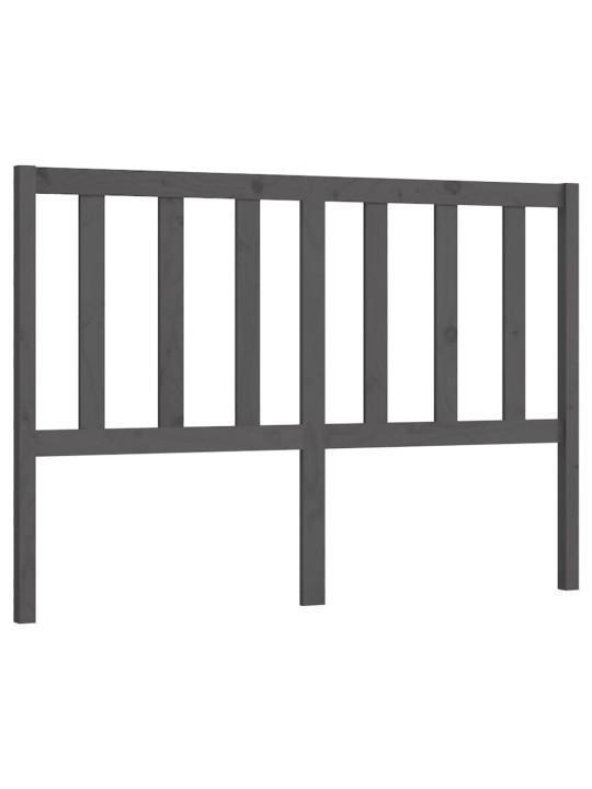 Gultas galvgalis, pelēks, 156x4x100 cm, priedes masīvkoks