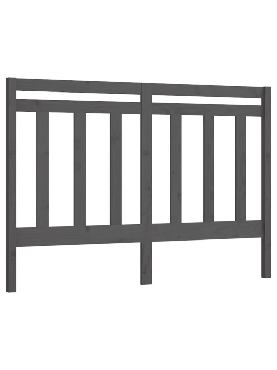 Gultas galvgalis, pelēks, 166x4x100 cm, priedes masīvkoks