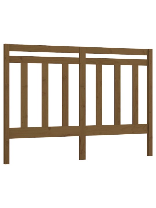 Gultas galvgalis, medus brūns, 166x4x100 cm, priedes masīvkoks