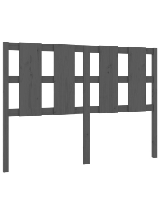 Gultas galvgalis, pelēks, 145,5x4x100 cm, priedes masīvkoks