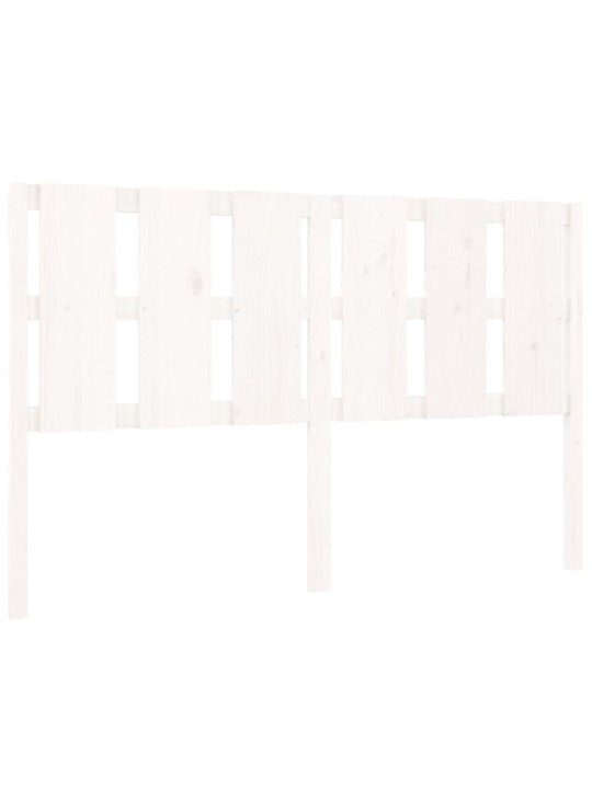 Gultas galvgalis, 155,5x4x100 cm, priedes masīvkoks, balts