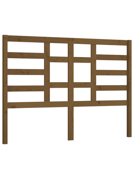 Gultas galvgalis, medus brūns, 146x4x104 cm, priedes masīvkoks