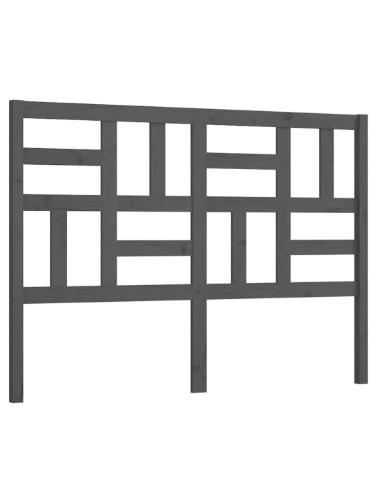 Gultas galvgalis, balts, 126x4x104 cm, priedes masīvkoks