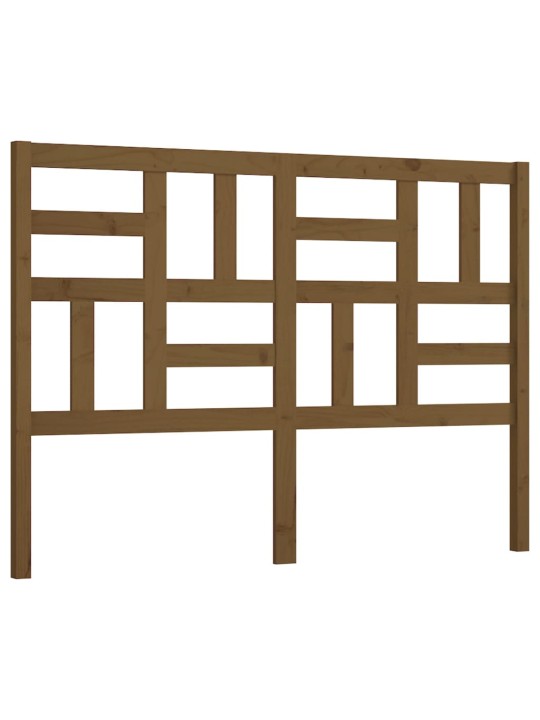 Gultas galvgalis, medus brūns, 141x4x104 cm, priedes masīvkoks