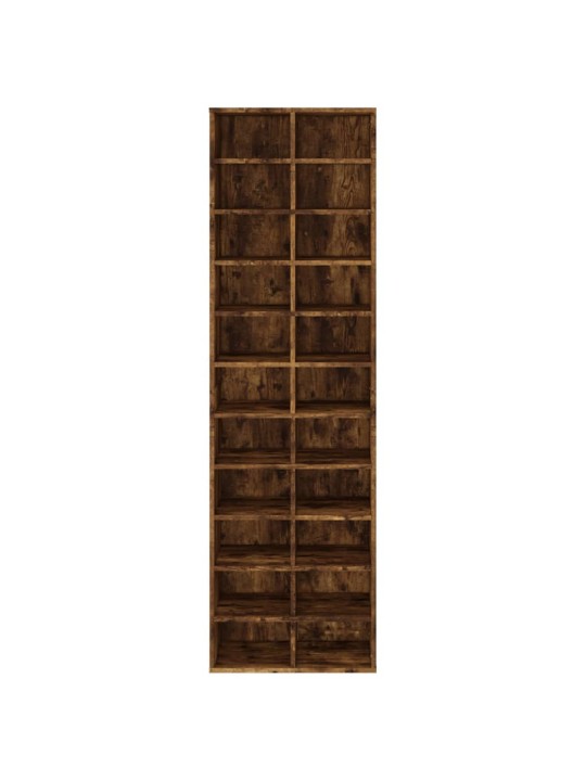 Apavu plaukts, dūmakains ozols, 54x34x183 cm, inženierijas koks