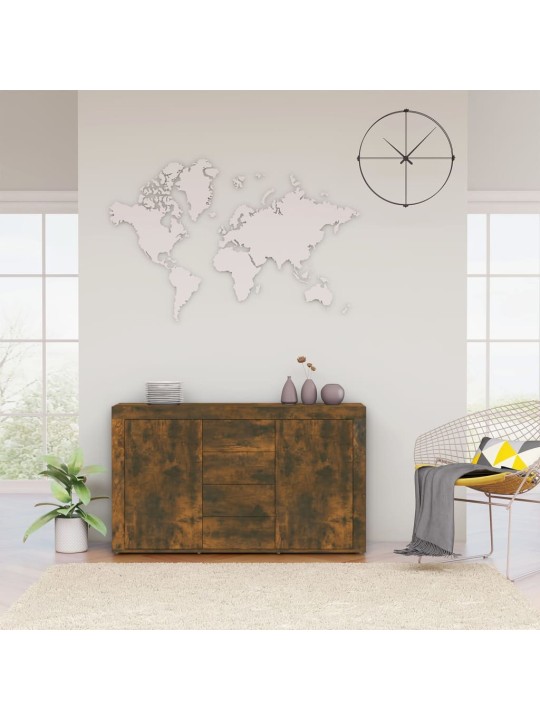 Kumode, ozolkoka krāsā, 120x36x69 cm, inženierijas koks
