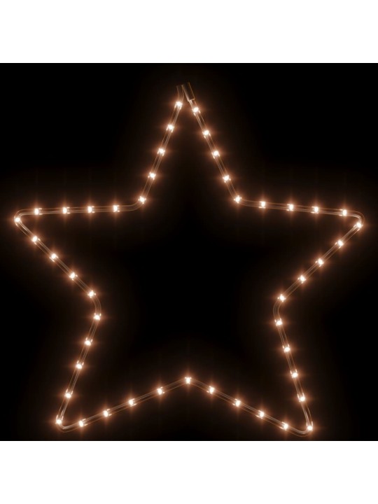 Ziemassvētku figūra, zvaigzne, 48 silti baltas led, 56 cm