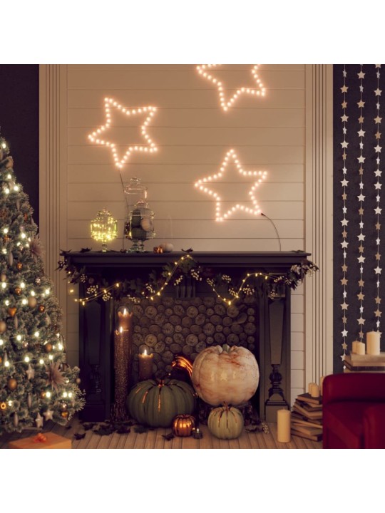 Ziemassvētku figūra, zvaigzne, 48 silti baltas led, 56 cm