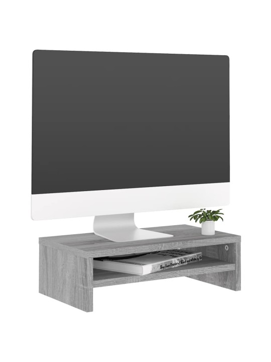 Monitora paliktnis, pelēka ozola, 42x24x13cm, inženierijas koks