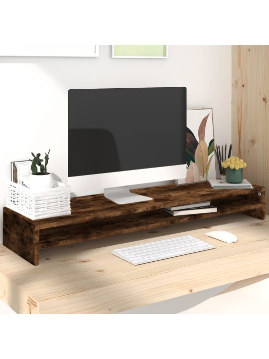 Monitora paliktnis, ozolkoka, 100x24x13 cm, inženierijas koks