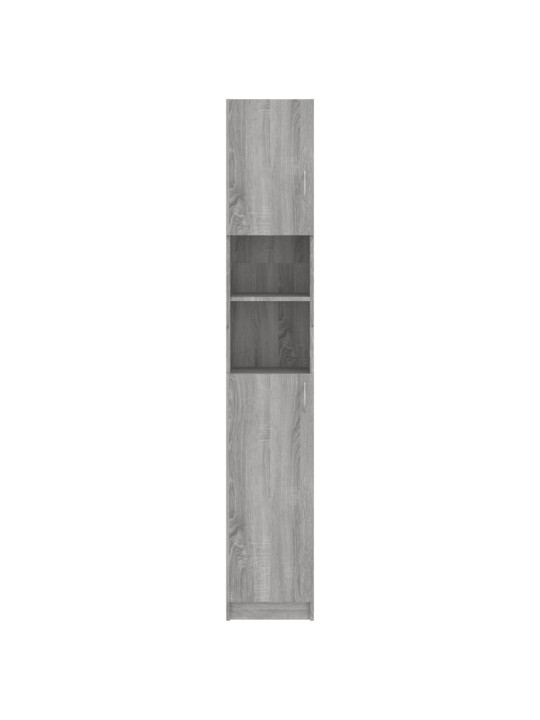 Vannasistabas skapis, pelēks, 32x25,5x190 cm, inženierijas koks