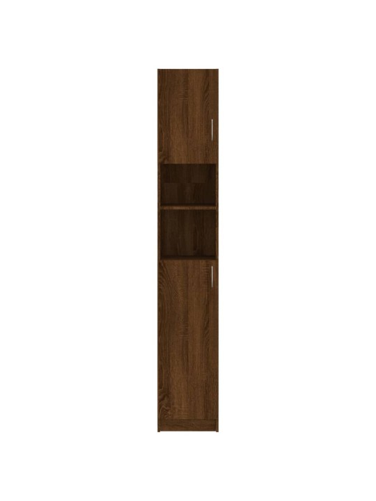 Vannasistabas skapis, ozola, 32x25,5x190 cm, inženierijas koks