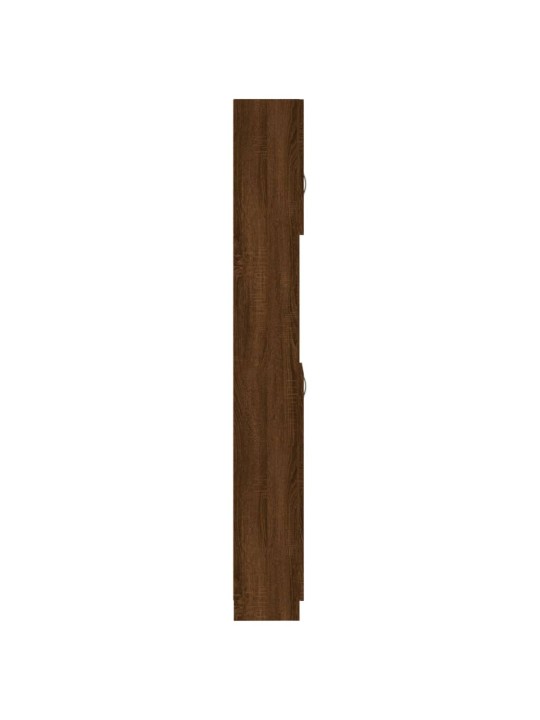 Vannasistabas skapis, ozola, 32x25,5x190 cm, inženierijas koks