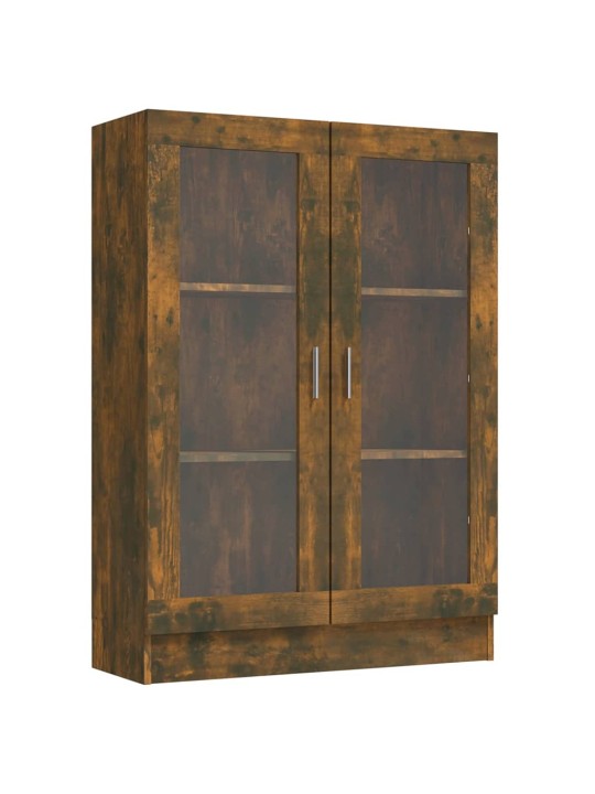 Vitrīnas skapis, ozolkoka, 82,5x30,5x115 cm, inženierijas koks