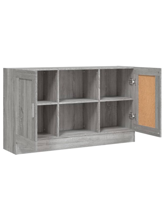 Kumode, pelēcīga ozola krāsa, 120x30,5x70 cm, inženierijas koks