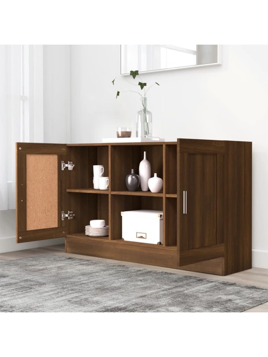 Kumode, brūna ozola, 120x30,5x70 cm, inženierijas koks