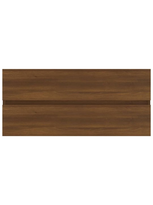Izlietnes skapis, brūna ozola, 100x38,5x45cm, inženierijas koks