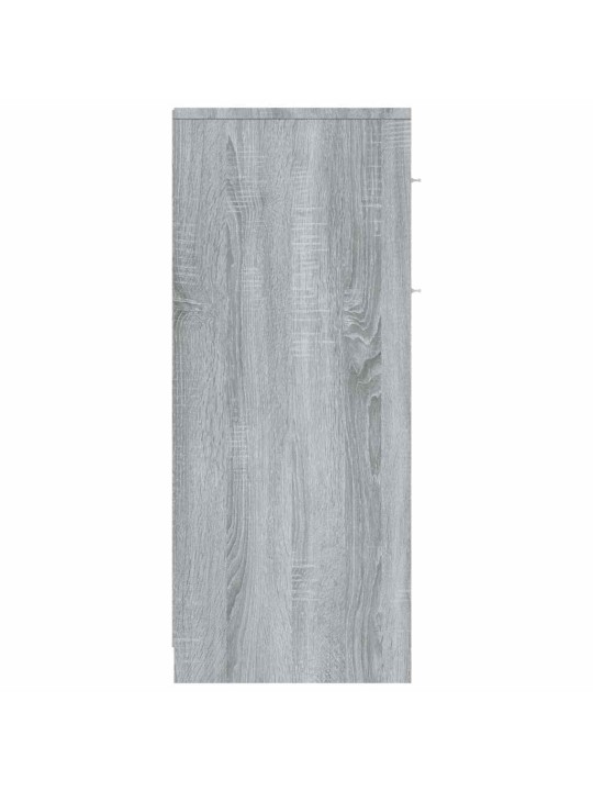 Vannasistabas skapītis, pelēks, 60x33x80 cm, inženierijas koks