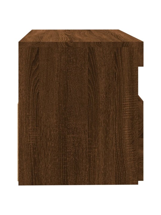 Tv galdiņš ar led lampiņām, ozolkoka krāsa, 60x35x40 cm