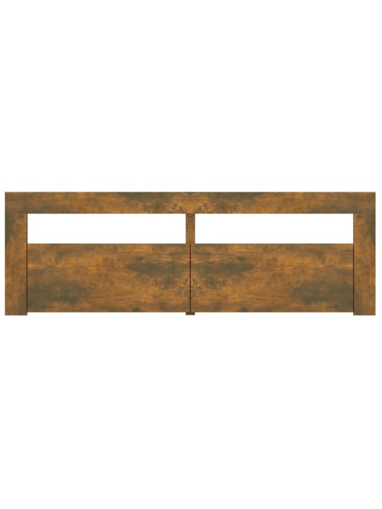 Tv skapītis ar led lampiņām, ozolkoka krāsa, 120x35x40 cm