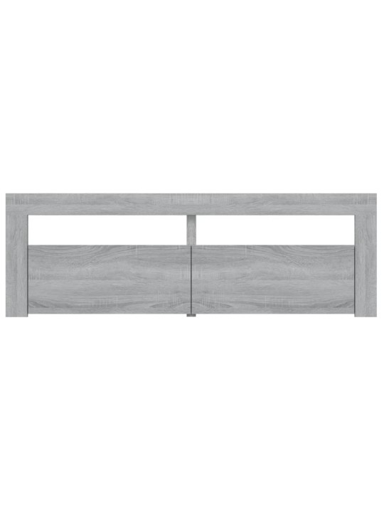 Tv skapītis ar led lampiņām, pelēka ozola krāsa, 120x35x40 cm