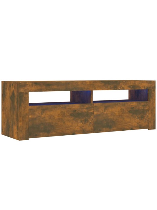 Tv skapītis ar led lampiņām, 120x35x40 cm, ozolkoka krāsā