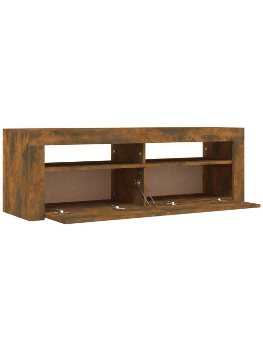 Tv skapītis ar led lampiņām, 120x35x40 cm, ozolkoka krāsā