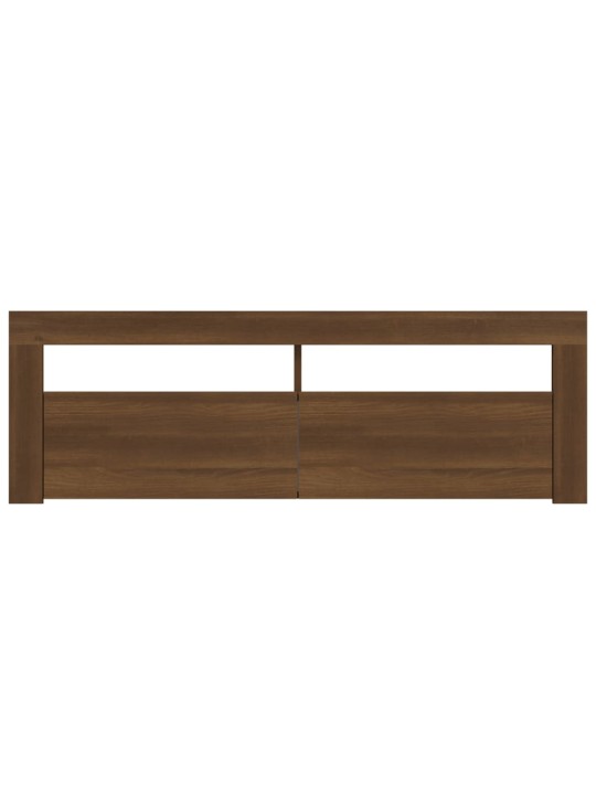 Tv skapītis ar led lampiņām, ozolkoka krāsa, 120x35x40 cm