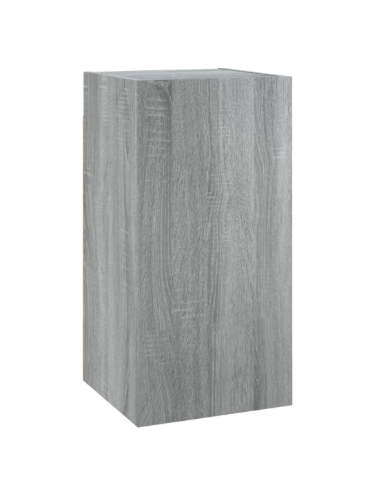 Tv skapītis, pelēka ozolkoka, 30,5x30x60 cm, inženierijas koks