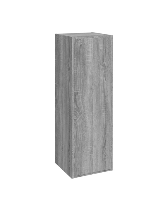 Tv skapīši 2 gab., pelēka ozola 30,5x30x90 cm inženierijas koks