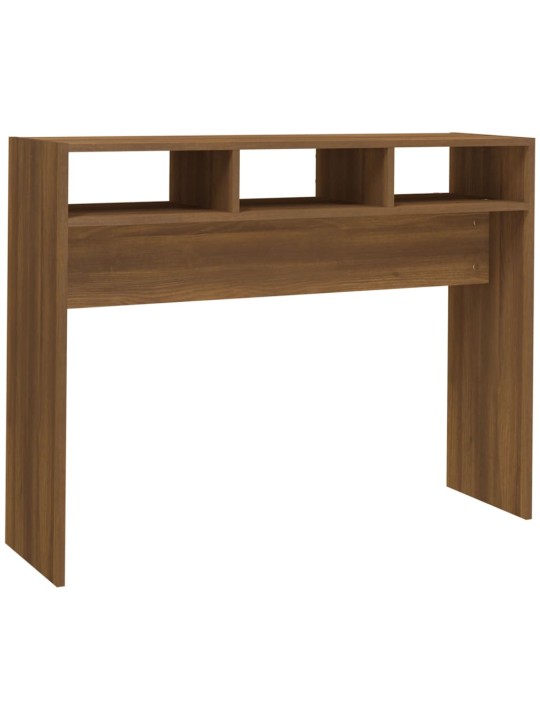 Konsoles galds, ozolkoka krāsa, 105x30x80 cm, inženierijas koks