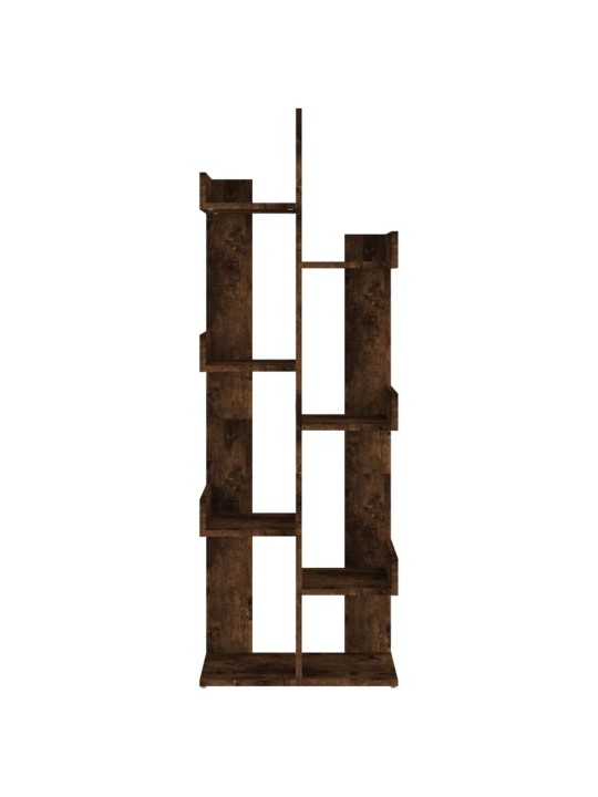 Grāmatu plaukts, 48x25,5x140 cm, brūni, inženierijas koks