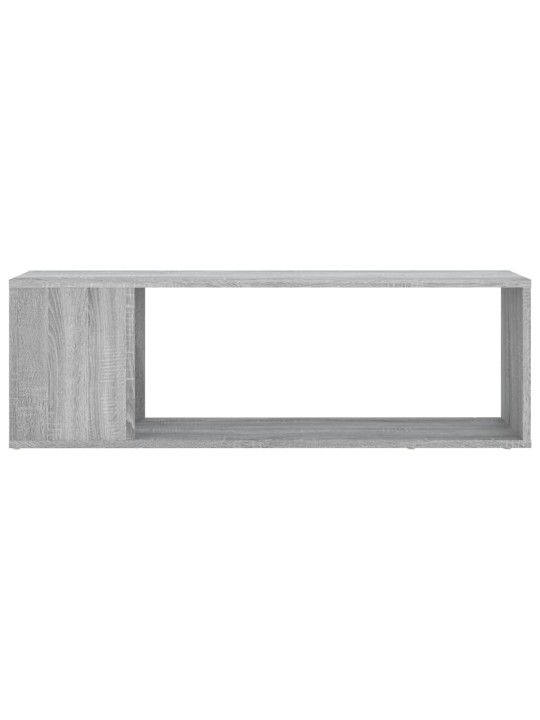 Tv plaukts, pelēka ozolkoka, 100x24x32 cm, inženierijas koks