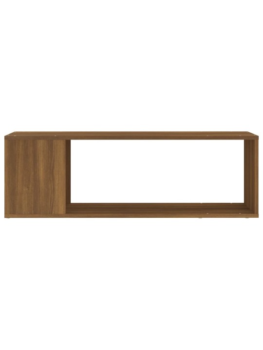 Tv plaukts, brūna ozola, 100x24x32 cm, inženierijas koks