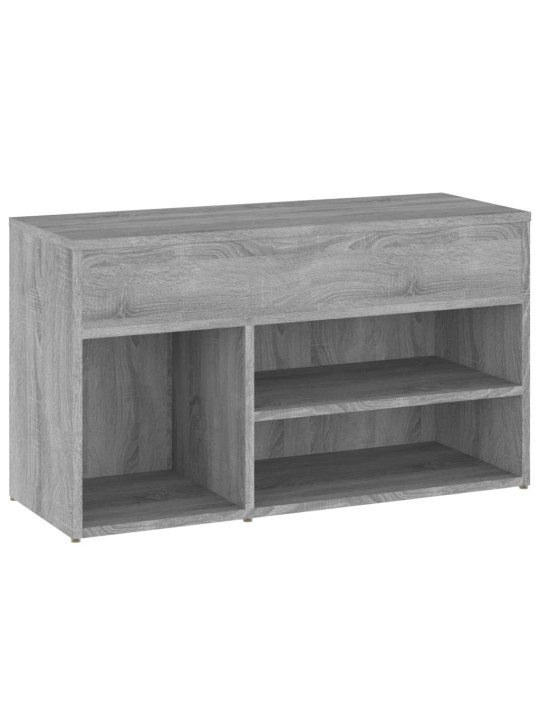 Apavu plaukts, pelēks, 80x30x45 cm, inženierijas koks