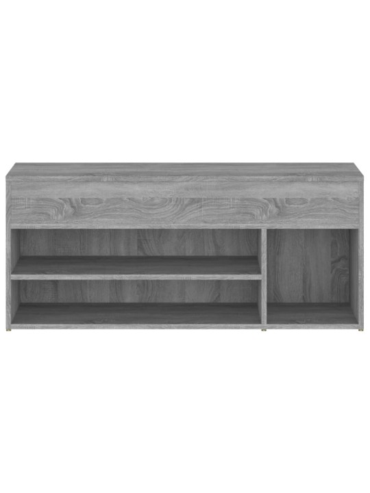 Apavu plaukts, pelēks, 105x30x45 cm, inženierijas koks